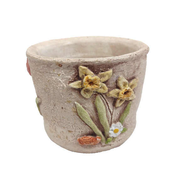 Vintage June Sears Planter Heaven Hill Design Pottery USA California Floral 3.5" - Picture 7 of 7